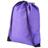 Evergreen non-woven drawstring backpack in purple