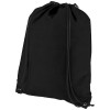 Evergreen non-woven drawstring backpack 5L in Solid Black