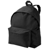 Urban covered zipper backpack in black-solid