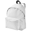 Urban covered zipper backpack in white-solid