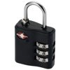 Kingsford TSA-compliant luggage lock in black-solid