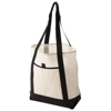 Lighthouse non woven Tote in off-white-and-black-solid
