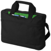 Dallas conference bag in black-solid-and-light-green