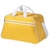San Jose 2-stripe sports duffel bag in yellow