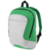 Laguna zippered front pocket backpack in grey-and-green