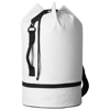 Idaho sailor zippered bottom duffel bag in white-solid