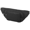 Santander fanny pack with two compartments in black-solid