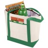 Lighthouse non-woven cooler tote 21L in Natural_green