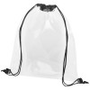 Lancaster transparent drawstring backpack 5L in Solid Black