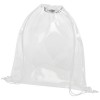 Lancaster transparent drawstring backpack 5L in White