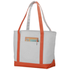 Premium heavy-weight 610 g/m² cotton tote bag in orange