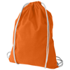 Oregon 100 g/m² cotton drawstring backpack in orange