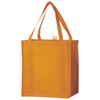 Juno small bottom board non-woven tote bag in orange