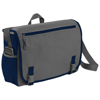 Punch 15.6'' laptop messenger bag in grey-and-navy