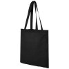 Madras 140 g/m² cotton tote bag 7L in Black