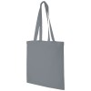 Madras 140 g/m² cotton tote bag 7L in Grey