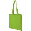 Madras 140 g/m² cotton tote bag 7L in Lime