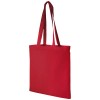 Madras 140 g/m² cotton tote bag 7L in Red