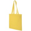 Madras 140 g/m² cotton tote bag 7L in Yellow