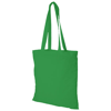 Madras 140 g/m² cotton tote bag in bright-green