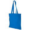 Madras 140 g/m² cotton tote bag in process-blue