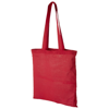 Madras 140 g/m² cotton tote bag in red