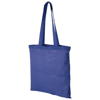 Madras 140 g/m² cotton tote bag in royal-blue