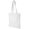 Madras 140 g/m² cotton tote bag in white-solid