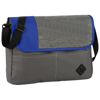 Offset messenger bag in grey-and-royal-blue