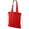 Eliza 240 g/m² cotton drawstring backpack 6L in Red