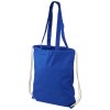 Eliza 240 g/m² cotton drawstring backpack 6L in Royal Blue