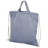 Pheebs 150 g/m² recycled drawstring backpack 6L in Heather Blue