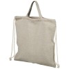 Pheebs 150 g/m² recycled drawstring backpack 6L in Heather Natural