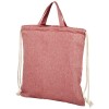 Pheebs 150 g/m² recycled drawstring bag 6L in Heather Red