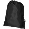 Oriole RPET drawstring backpack 5L in Solid Black