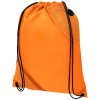 Oriole duo pocket drawstring backpack in Orange