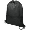 Oriole mesh drawstring backpack in Solid Black