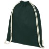 Orissa 100 g/m² GOTS organic cotton drawstring backpack in Dark Green