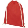 Orissa 100 g/m² GOTS organic cotton drawstring bag 5L in Red