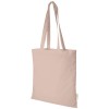 Orissa 100 g/m² GOTS organic cotton tote bag 7L in Pale Blush Pink