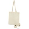 Patna 100 g/m² cotton foldable tote bag in Natural