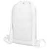 Nadi mesh drawstring backpack in White