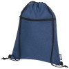 Ross RPET drawstring backpack in Heather Navy