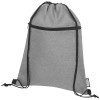 Ross RPET drawstring bag 5L in Heather Medium Grey