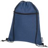 Ross RPET drawstring bag 5L in Heather Navy