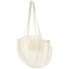 Pune 100 g/m² GOTS organic mesh cotton tote bag 6L in Natural