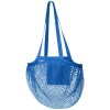 Pune 100 g/m² GOTS organic mesh cotton tote bag 6L in Process Blue