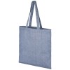 Pheebs 210 g/m² recycled tote bag in Heather Blue