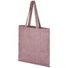 Pheebs 210 g/m² recycled tote bag in Heather Maroon