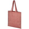 Pheebs 210 g/m² recycled tote bag 7L in Heather Red